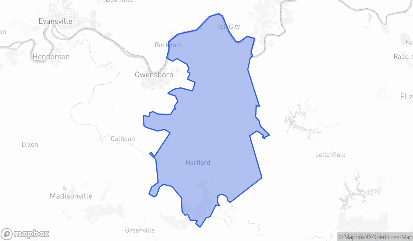 Map highlighting House District 14 in Kentucky