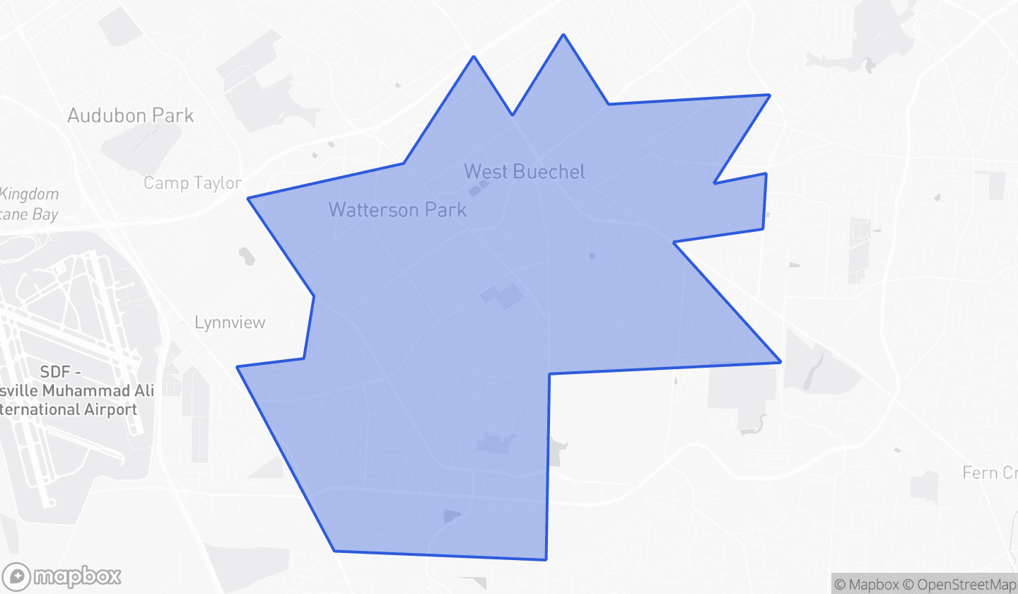 Map highlighting House District 30 in Kentucky