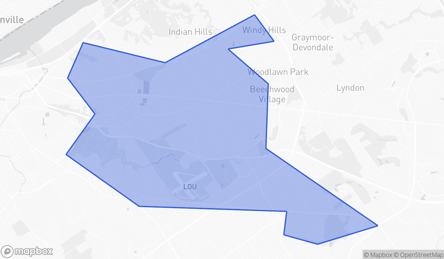 Map highlighting House District 34 in Kentucky