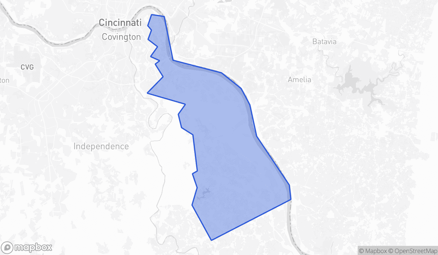 Map highlighting House District 68 in Kentucky