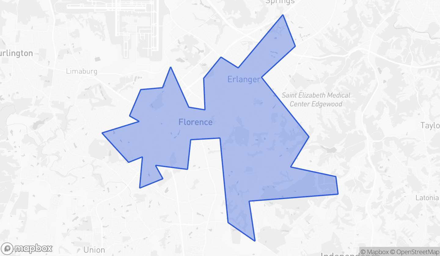 Map highlighting House District 69 in Kentucky