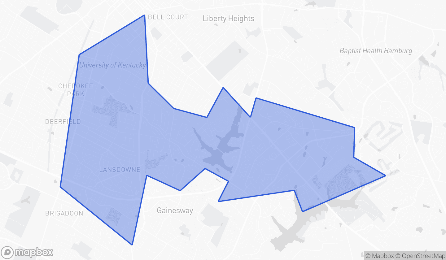 Map highlighting House District 79 in Kentucky
