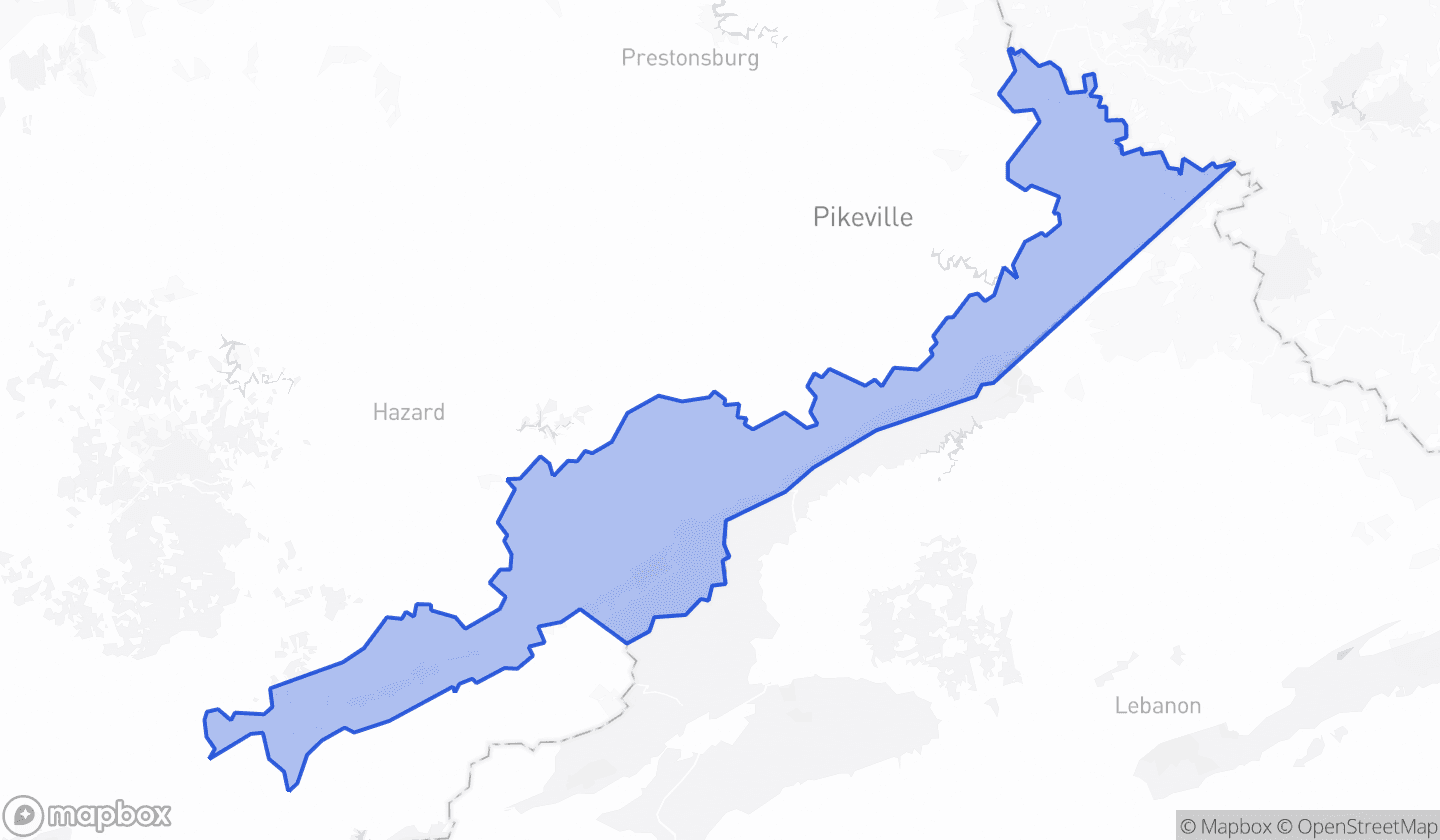 Map highlighting House District 94 in Kentucky