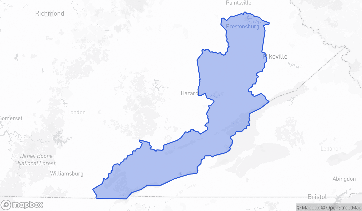 Map highlighting Senate District 29 in Kentucky
