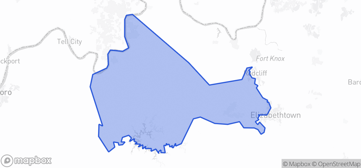 Map highlighting House District 010 in Kentucky