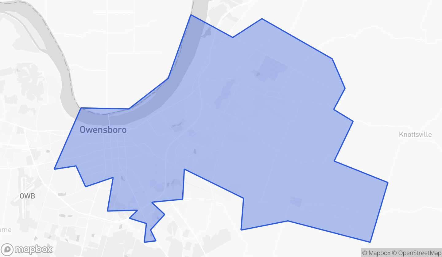 Map highlighting House District 013 in Kentucky