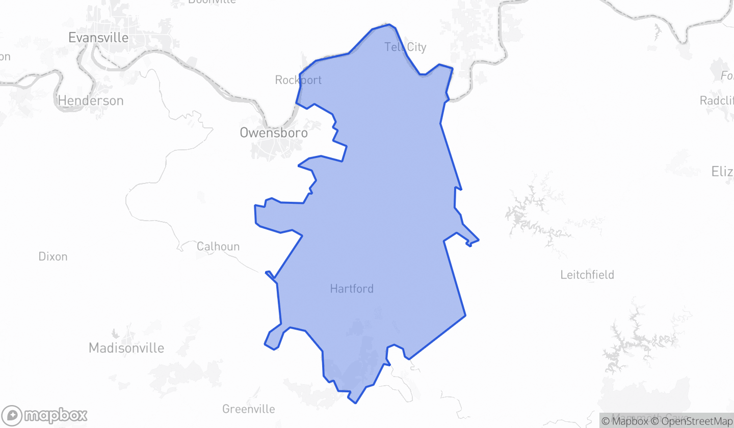 Map highlighting House District 014 in Kentucky