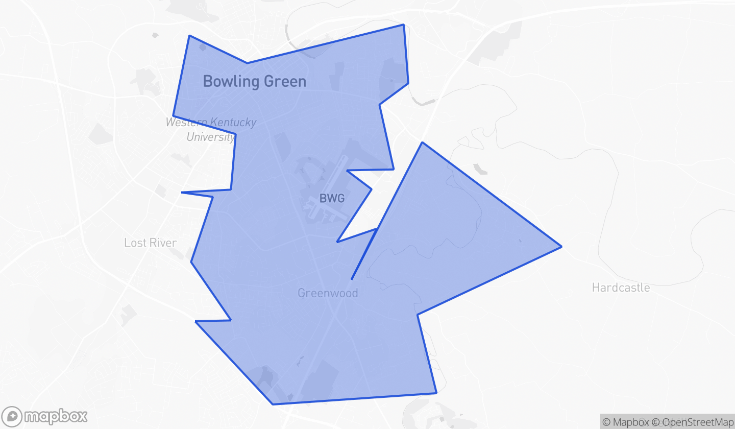 Map highlighting House District 020 in Kentucky