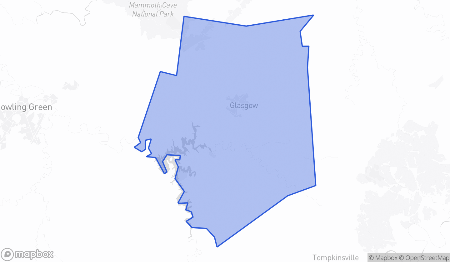 Map highlighting House District 023 in Kentucky