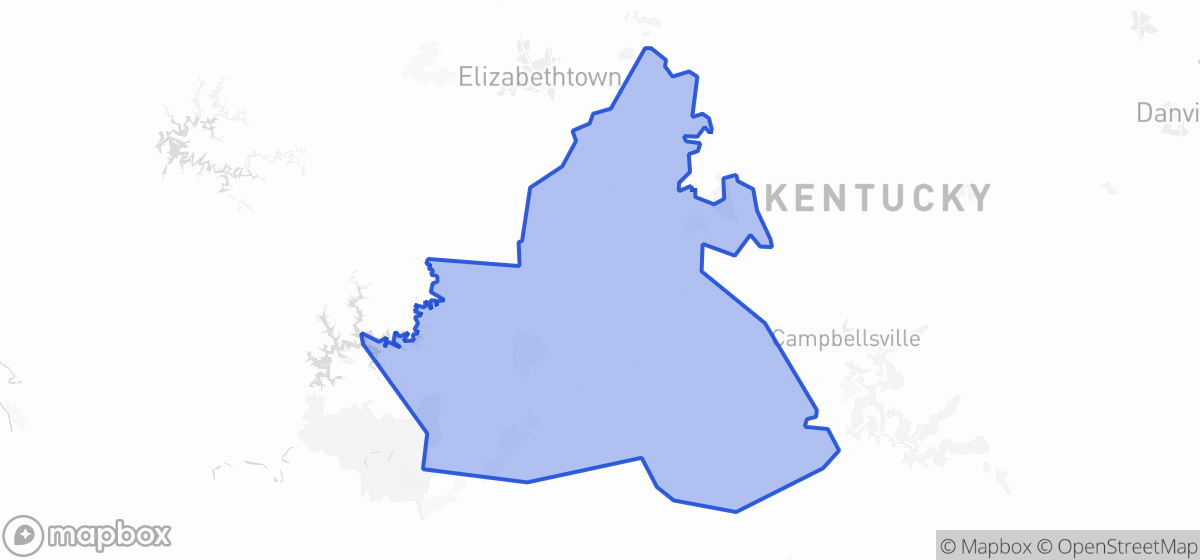 Map highlighting House District 024 in Kentucky
