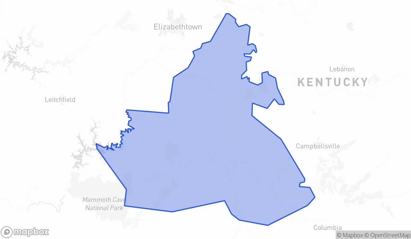 Map highlighting House District 024 in Kentucky
