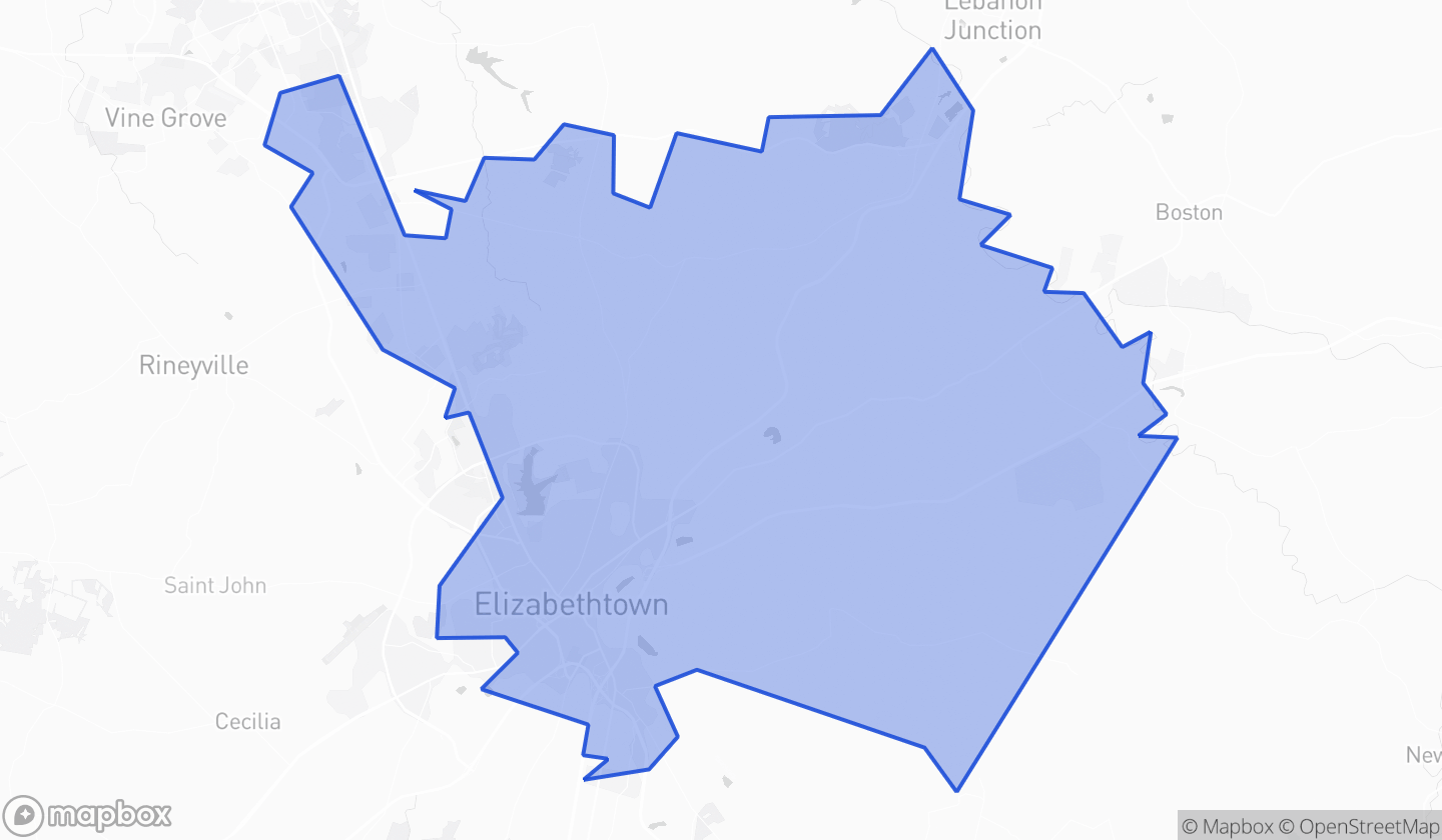Map highlighting House District 025 in Kentucky