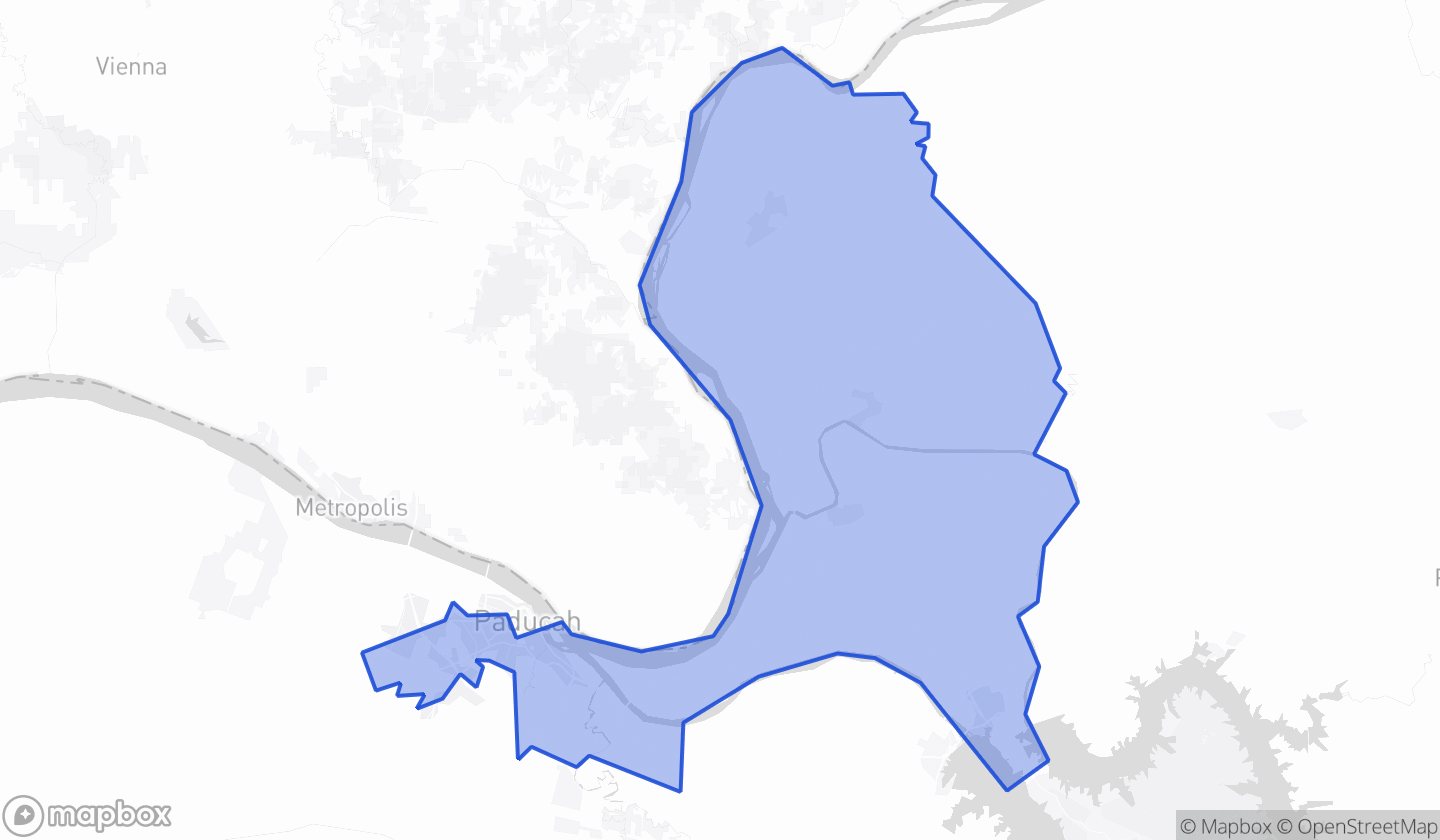 Map highlighting House District 003 in Kentucky