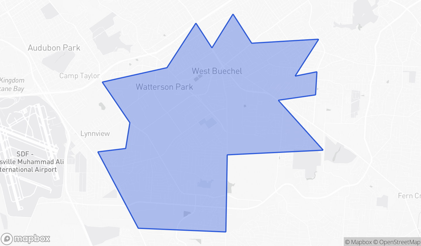 Map highlighting House District 030 in Kentucky