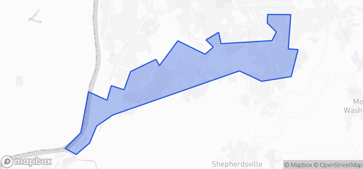 Map highlighting House District 037 in Kentucky