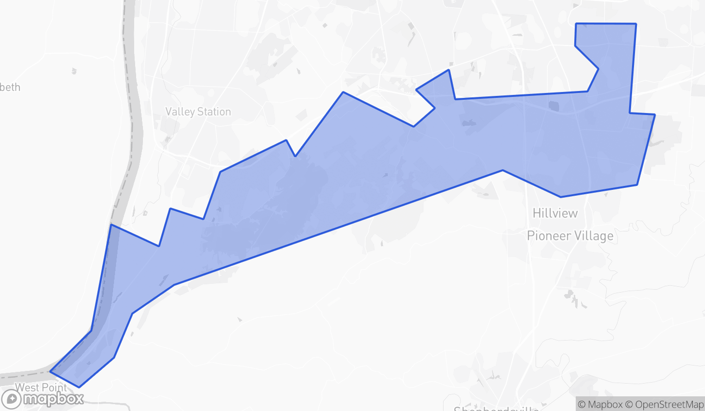 Map highlighting House District 037 in Kentucky