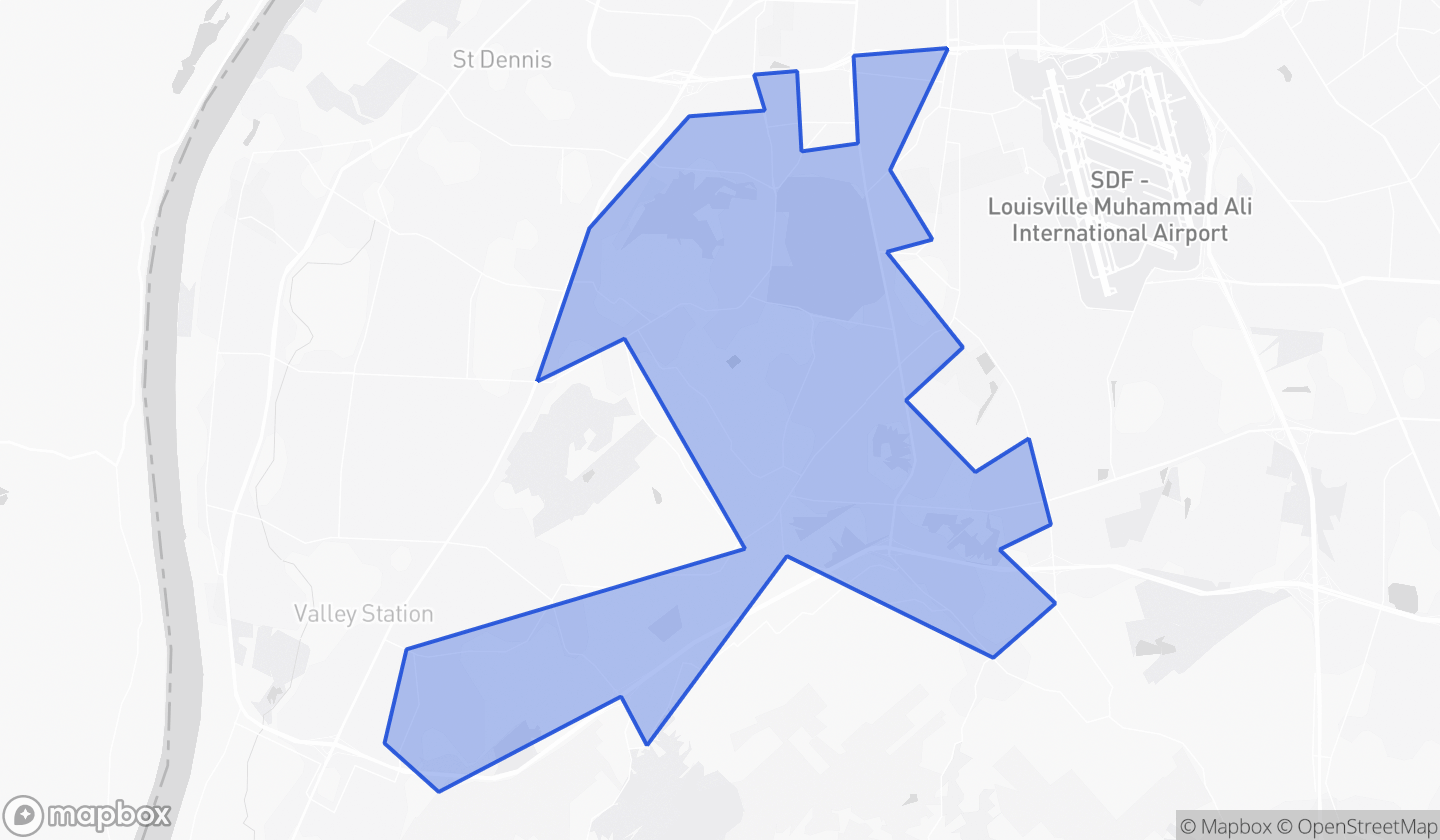 Map highlighting House District 038 in Kentucky