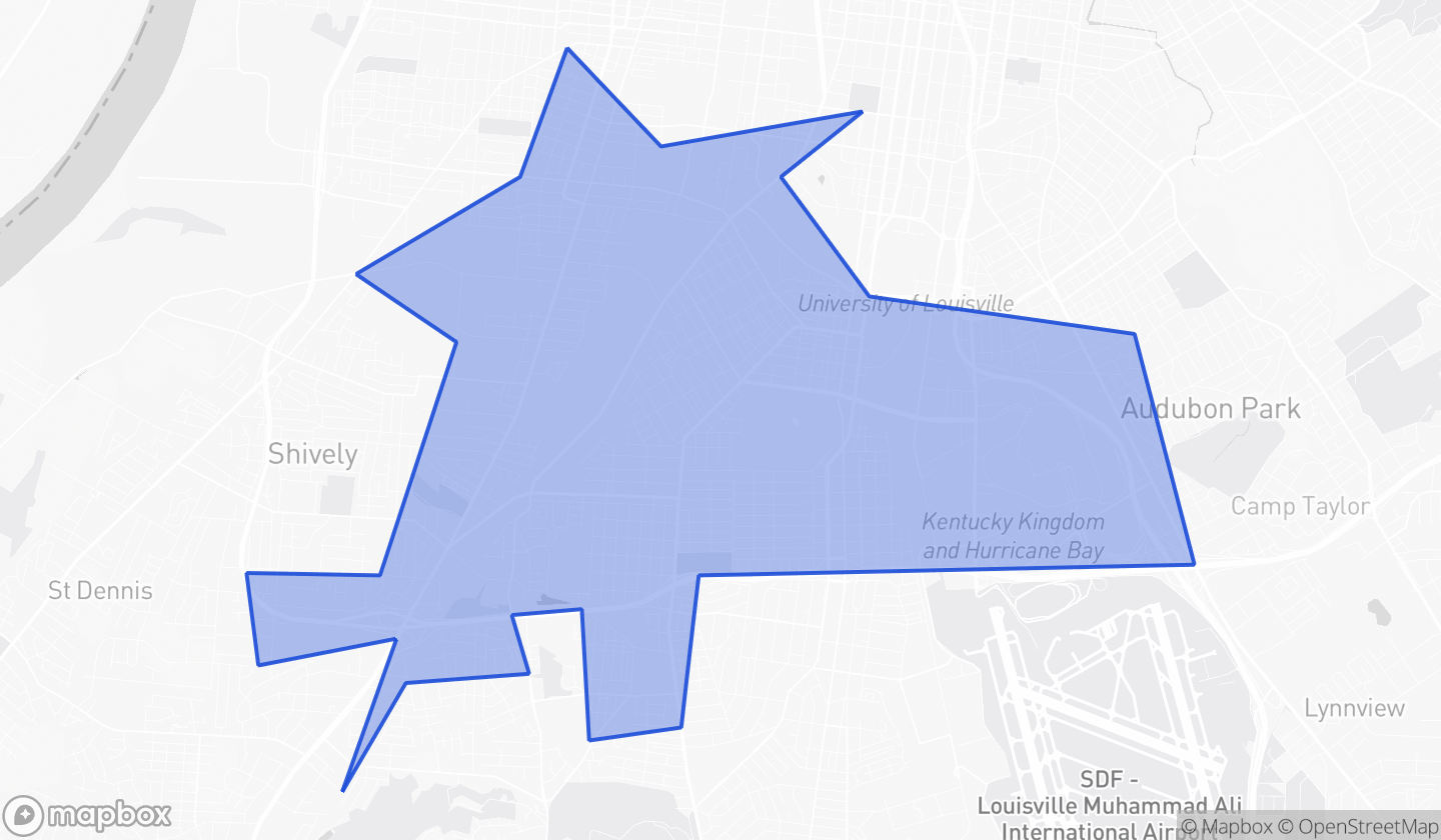 Map highlighting House District 040 in Kentucky