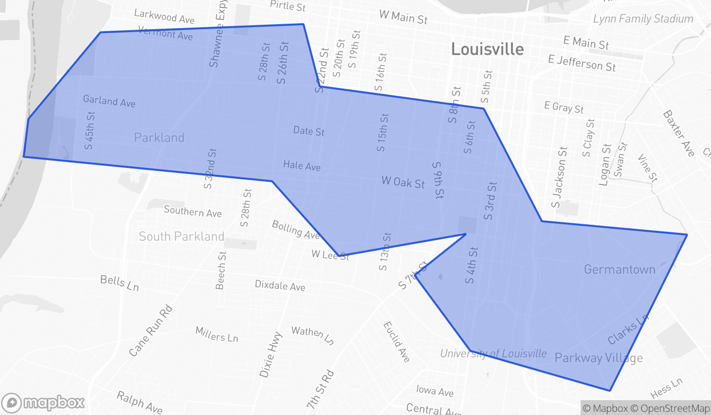 Map highlighting House District 042 in Kentucky