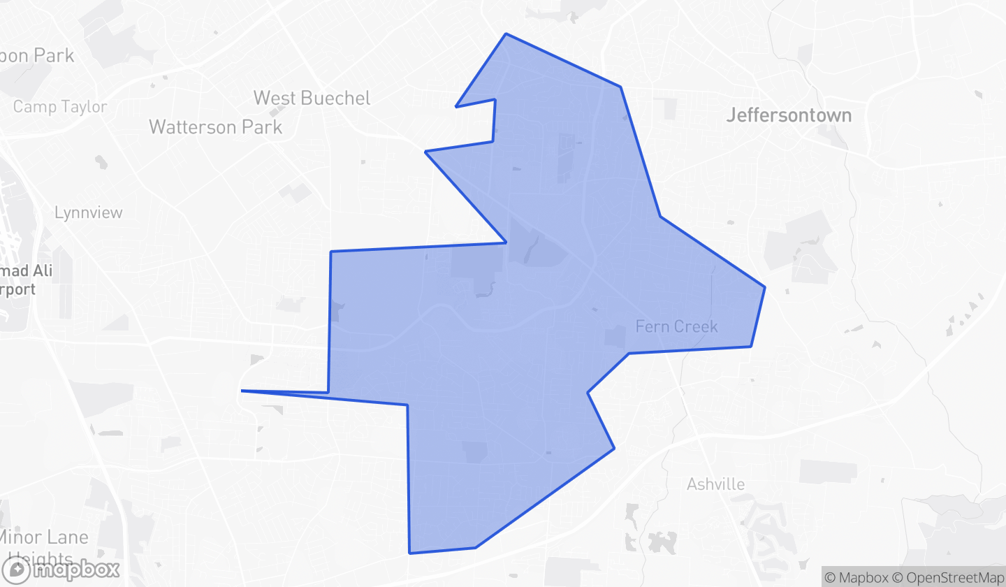Map highlighting House District 046 in Kentucky