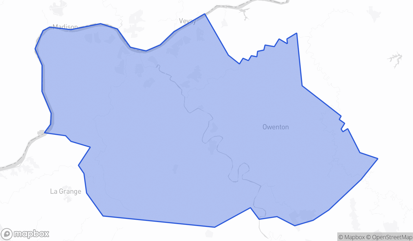 Map highlighting House District 047 in Kentucky