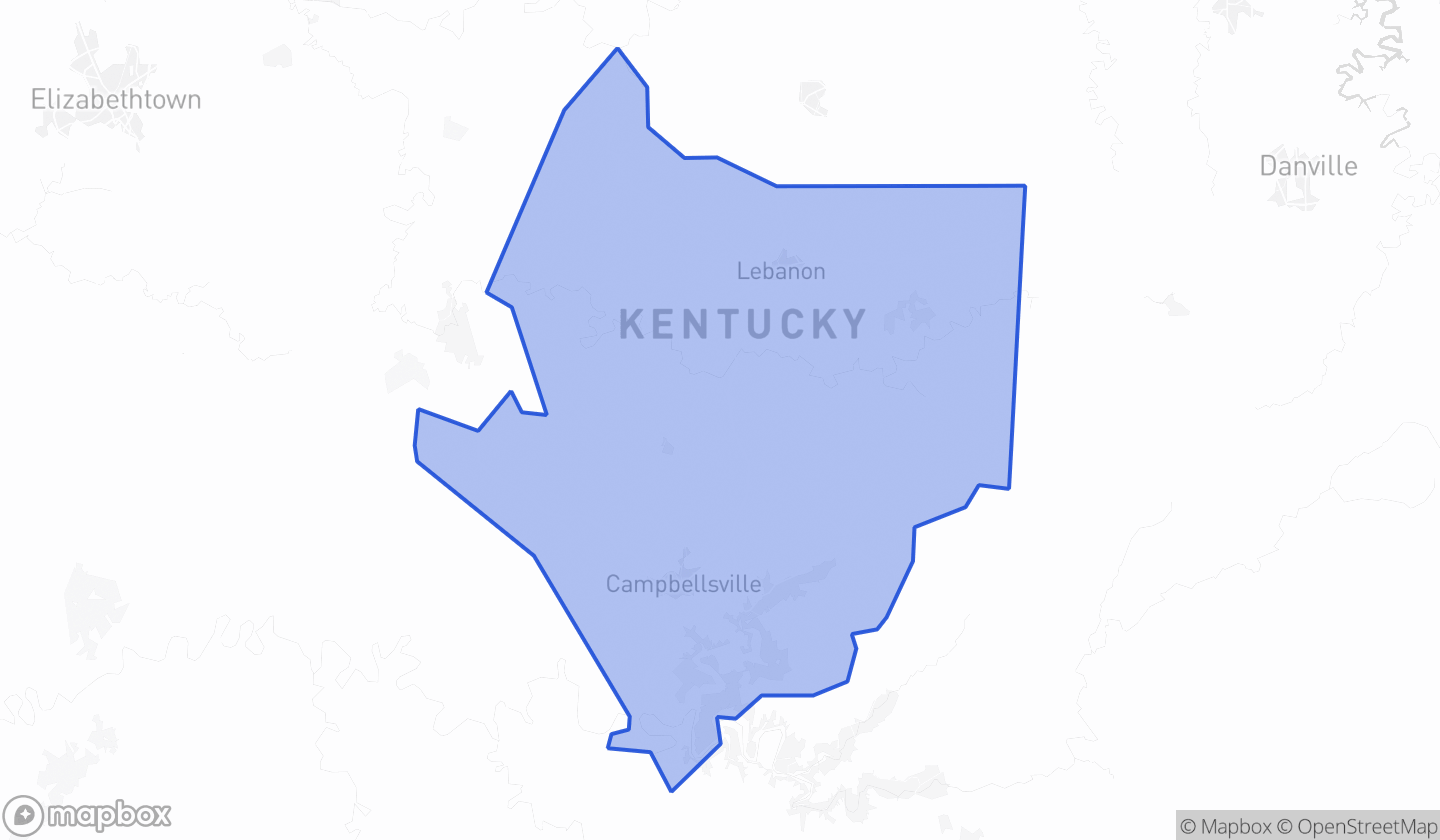 Map highlighting House District 051 in Kentucky