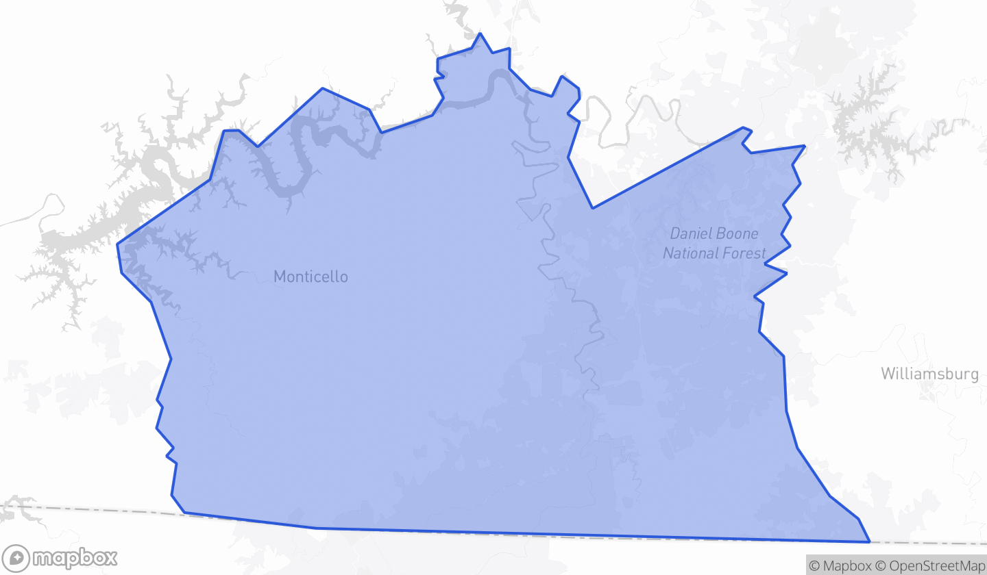 Map highlighting House District 052 in Kentucky
