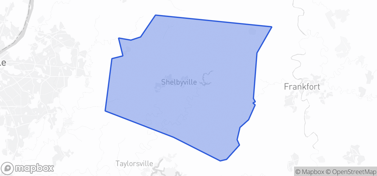 Map highlighting House District 058 in Kentucky