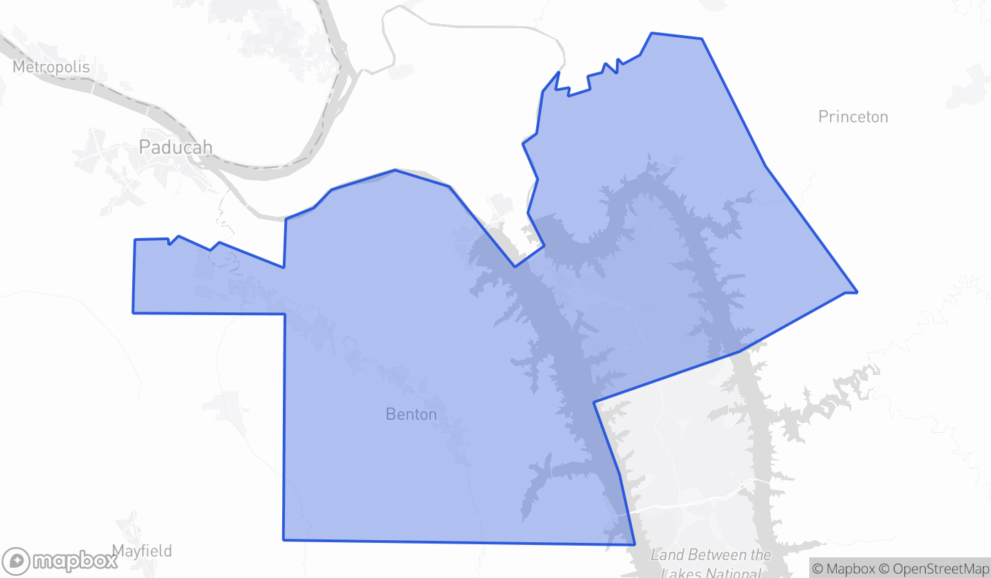 Map highlighting House District 006 in Kentucky