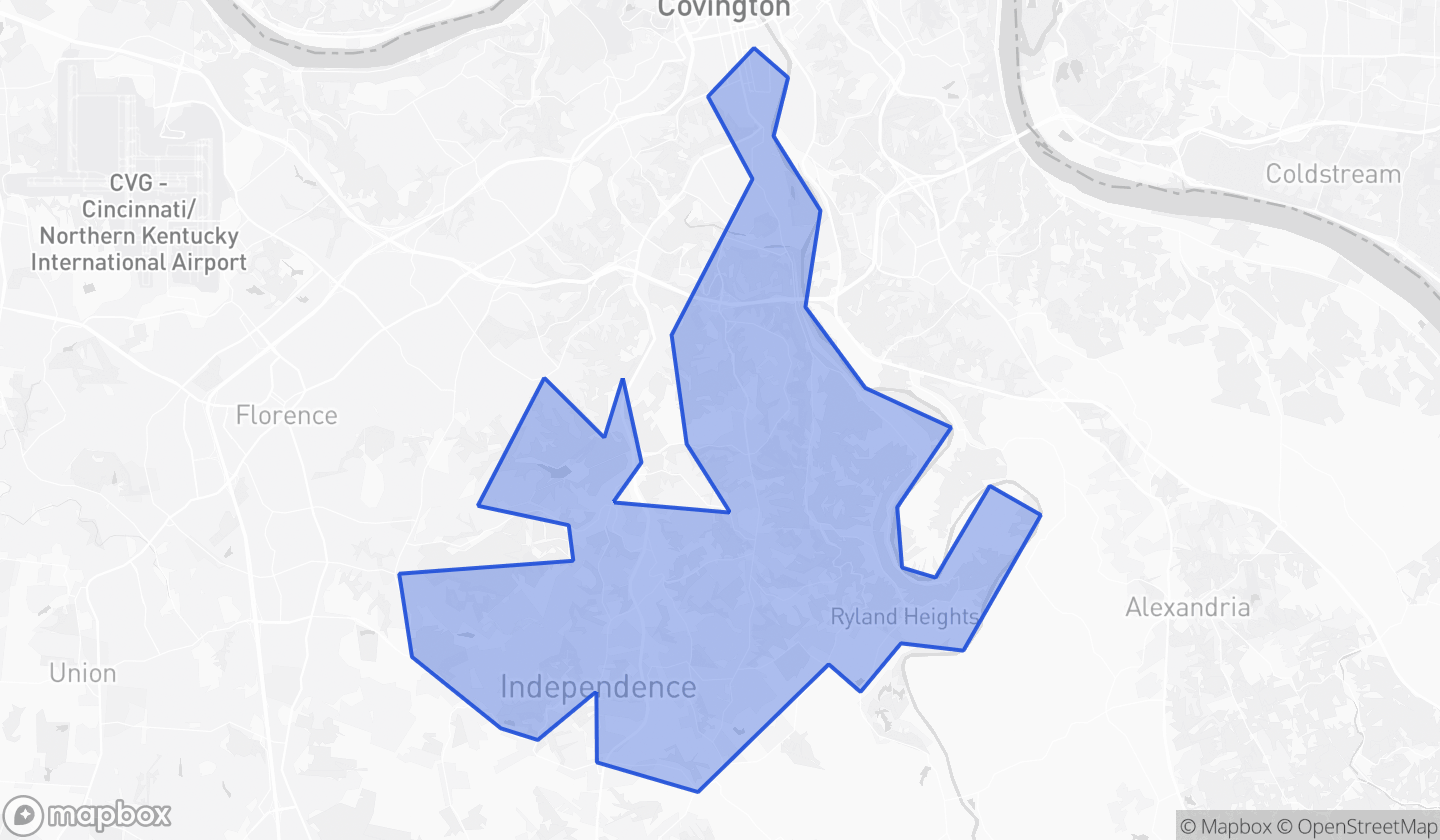 Map highlighting House District 064 in Kentucky