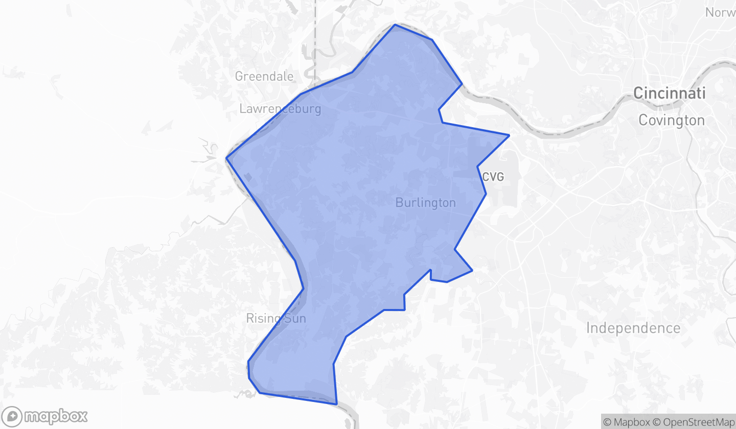 Map highlighting House District 066 in Kentucky