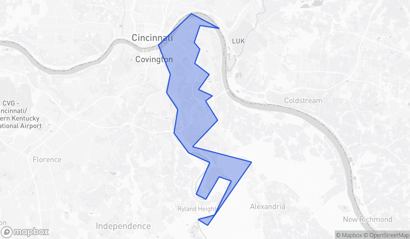 Map highlighting House District 067 in Kentucky