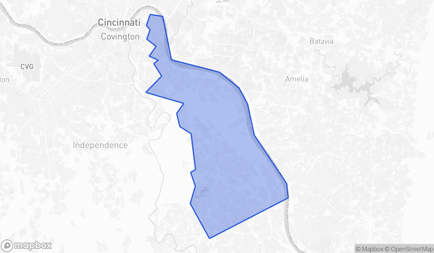 Map highlighting House District 068 in Kentucky