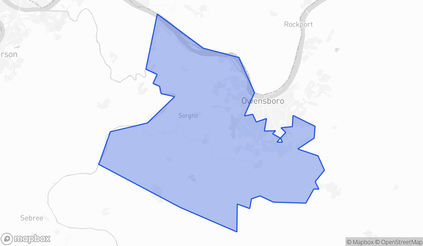 Map highlighting House District 007 in Kentucky