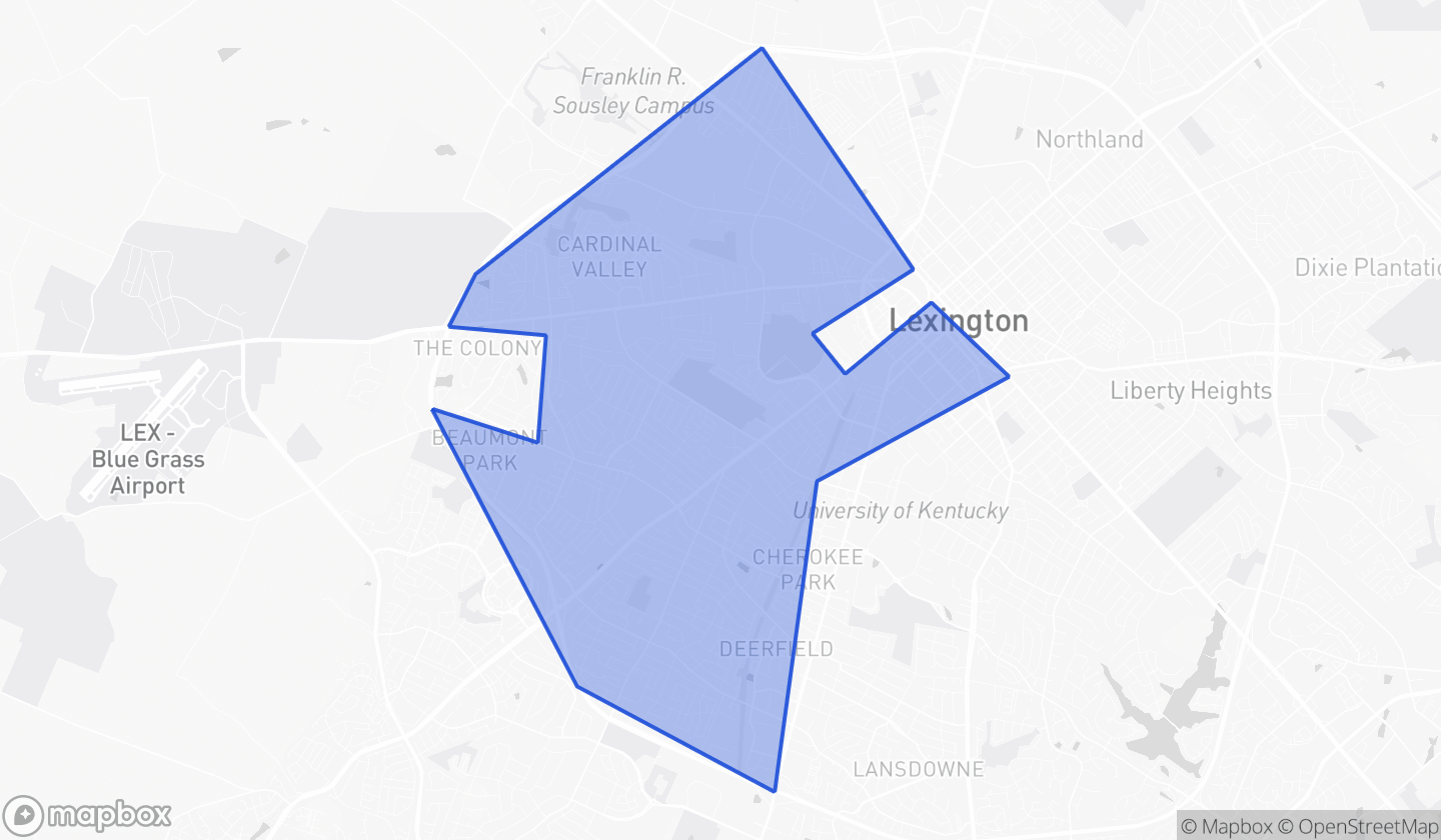 Map highlighting House District 075 in Kentucky