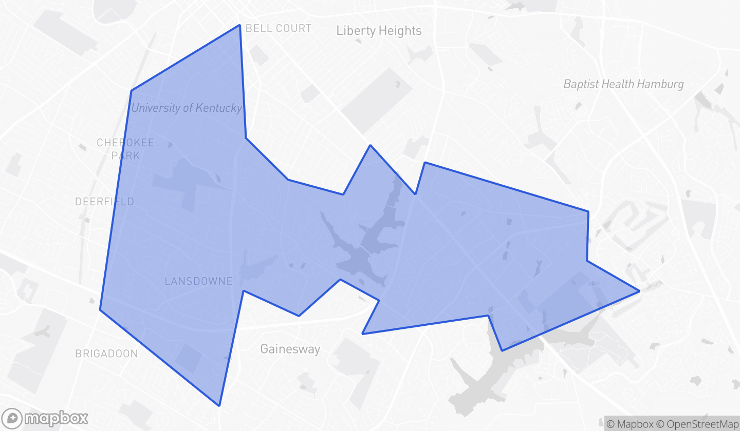 Map highlighting House District 079 in Kentucky