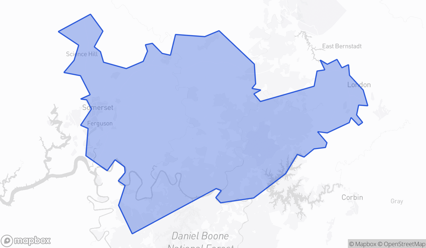 Map highlighting House District 085 in Kentucky