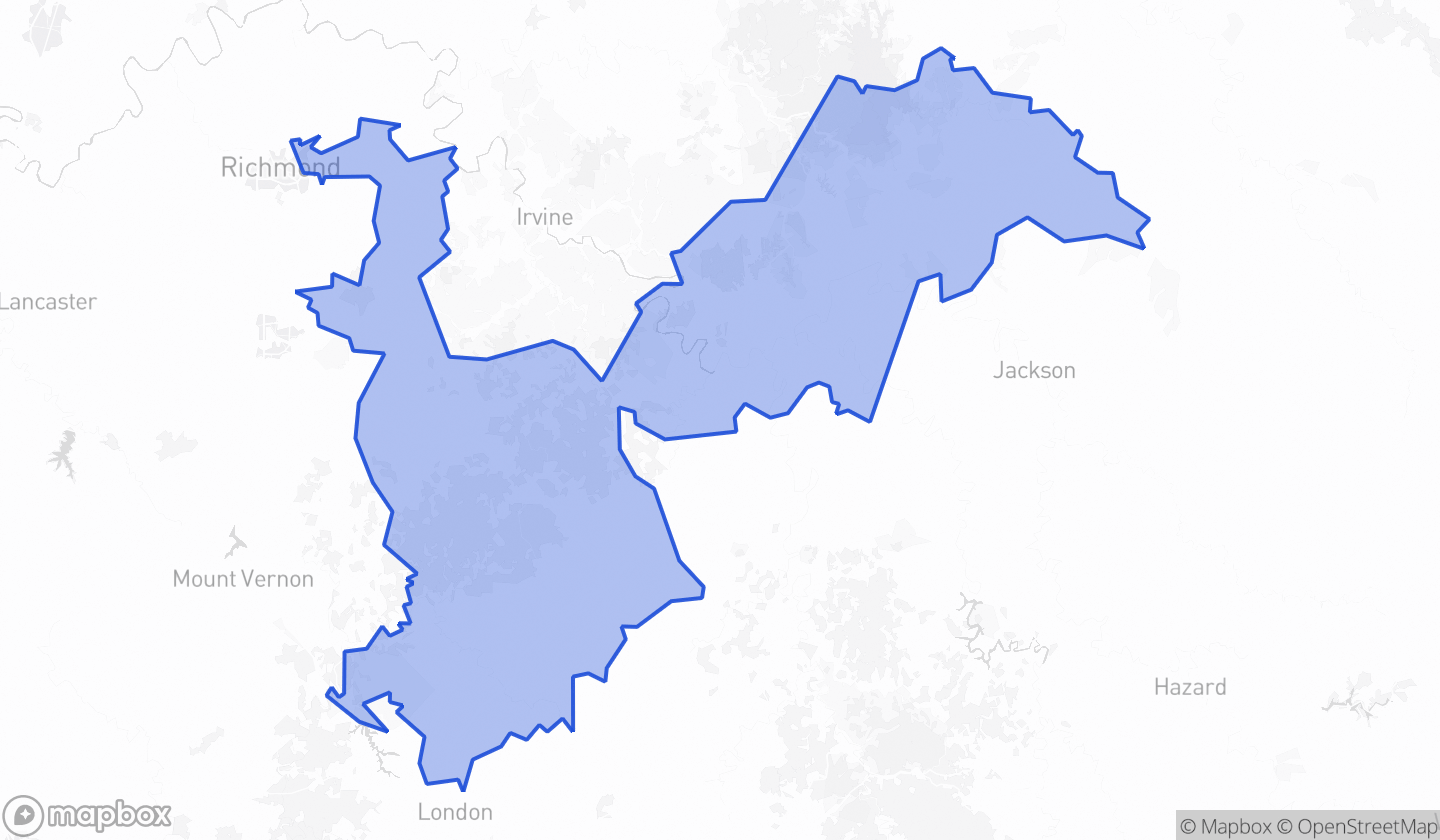 Map highlighting House District 089 in Kentucky