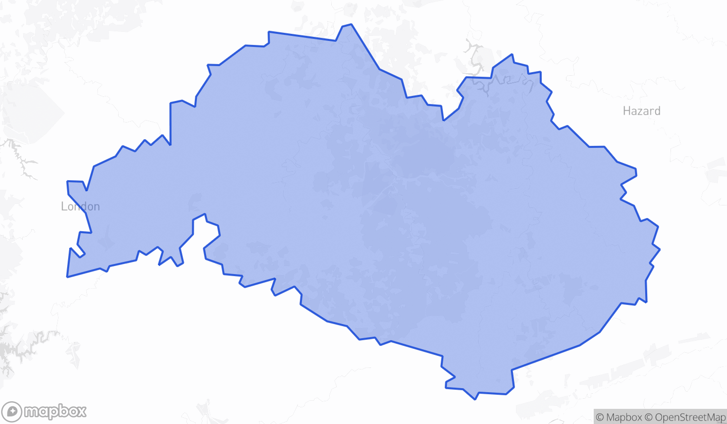 Map highlighting House District 090 in Kentucky