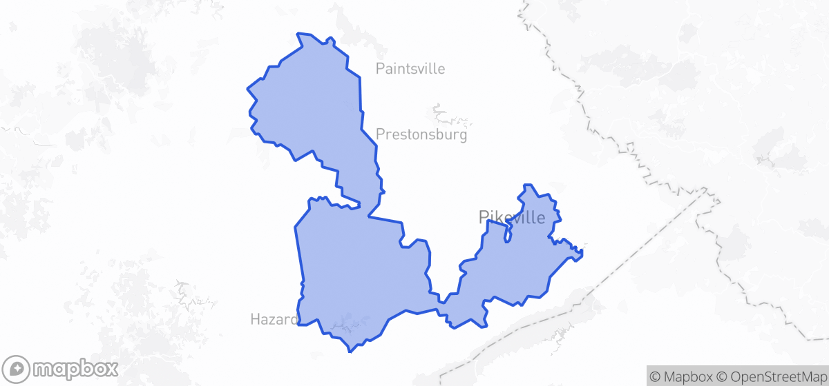 Map highlighting House District 092 in Kentucky