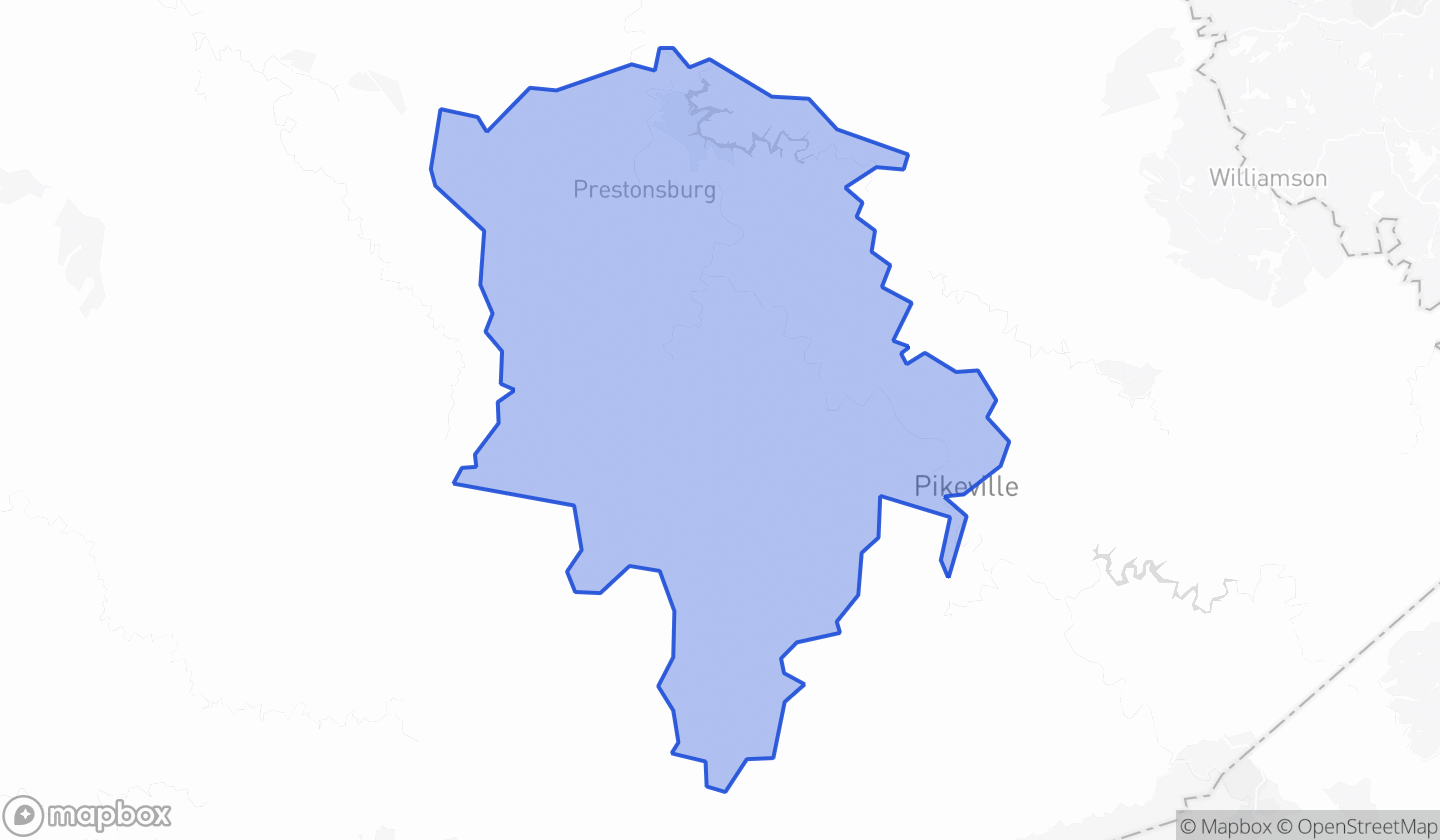 Map highlighting House District 095 in Kentucky