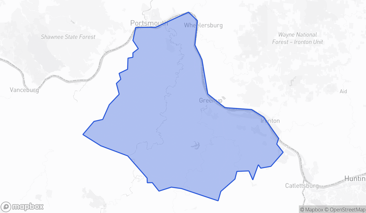 Map highlighting House District 098 in Kentucky