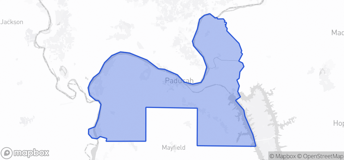 Map highlighting Senate District 02 in Kentucky