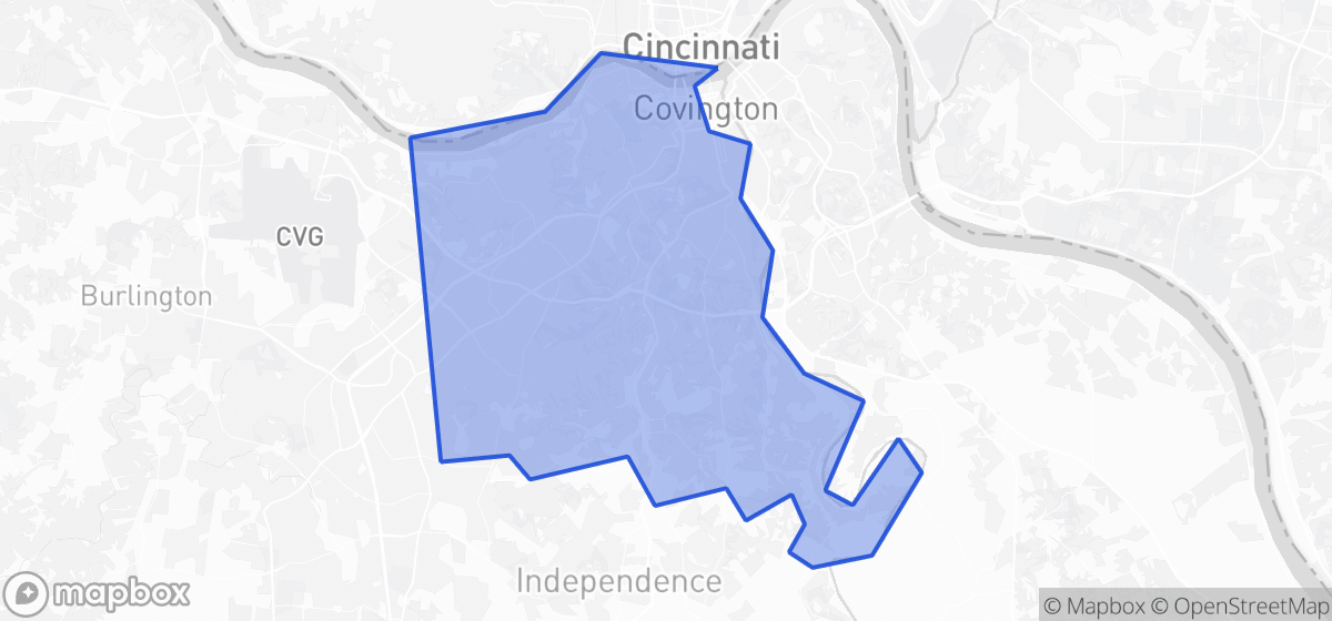 Map highlighting Senate District 23 in Kentucky