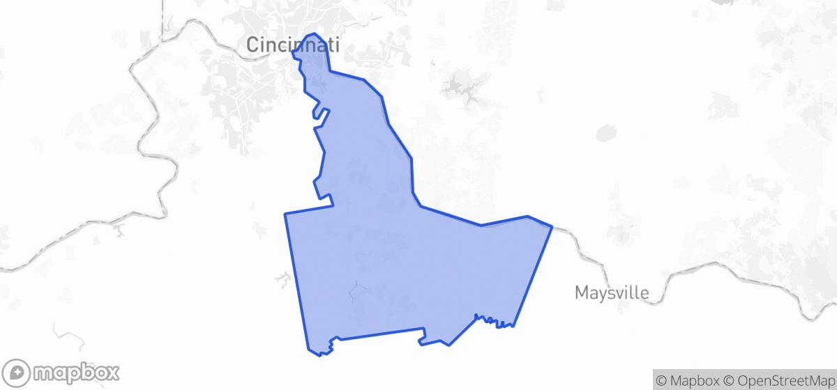 Map highlighting Senate District 24 in Kentucky