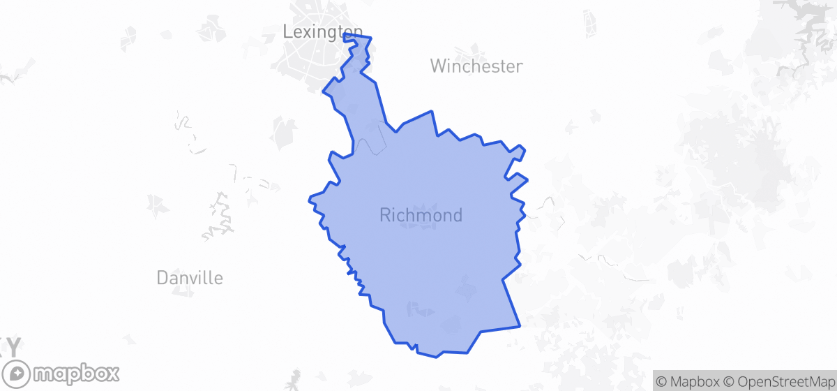 Map highlighting Senate District 34 in Kentucky