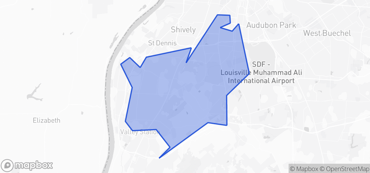Map highlighting Senate District 37 in Kentucky