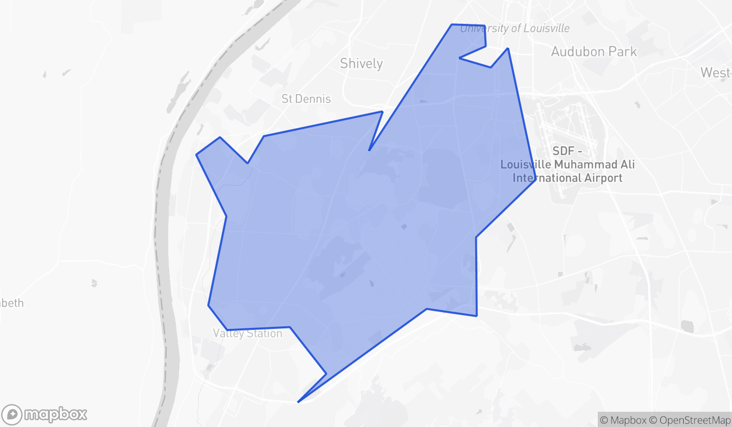 Map highlighting Senate District 37 in Kentucky