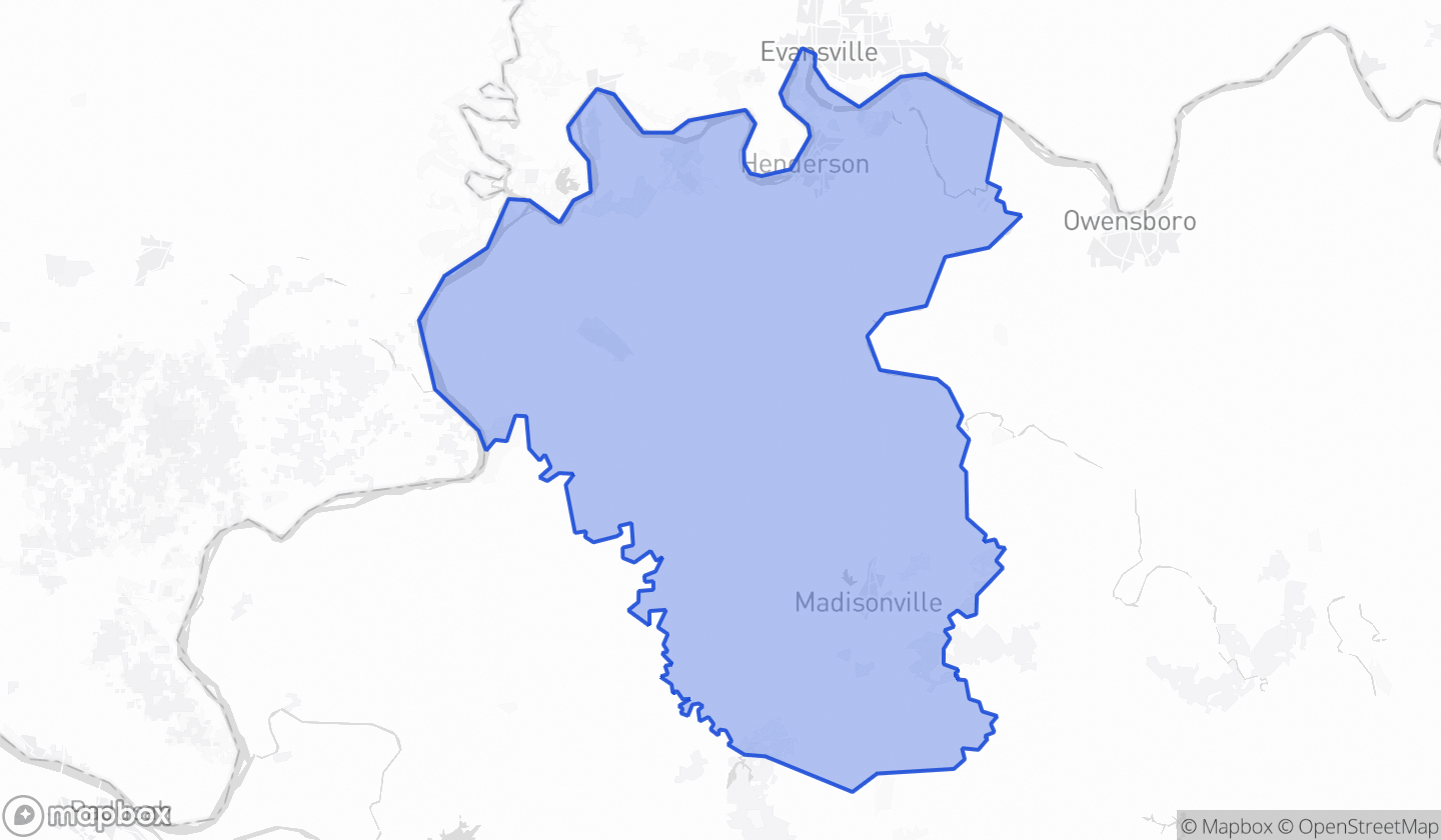 Map highlighting Senate District 04 in Kentucky