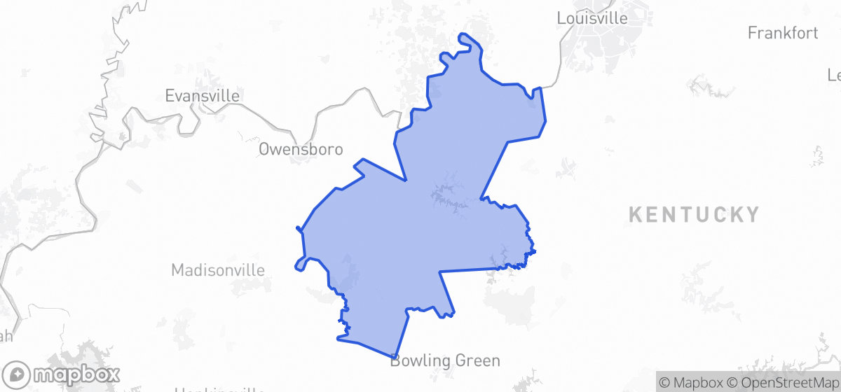 Map highlighting Senate District 05 in Kentucky